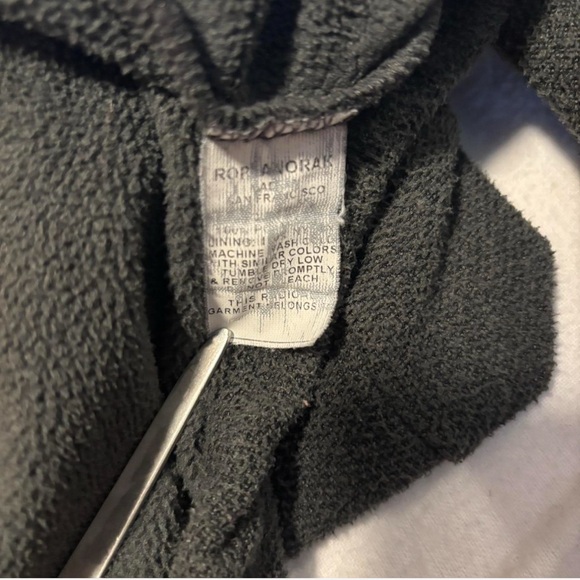 Deso Supply Men's Medium Ropi Patina Snap Hoodie Fleece Lined Hood Zip Pocket - Picture 5 of 5